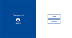 Desktop Screenshot of humana.no