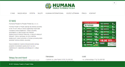 Desktop Screenshot of humana.org.pl