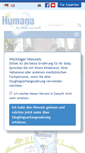 Mobile Screenshot of humana.de