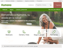 Tablet Screenshot of espanol.humana.com