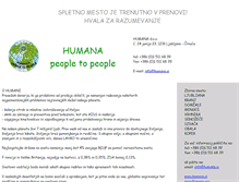 Tablet Screenshot of humana.si